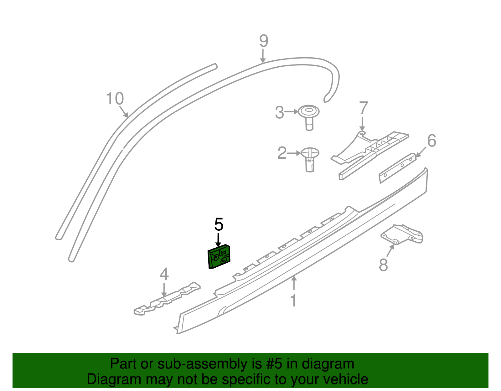 Rocker Molding Strip - BMW (51777175898)