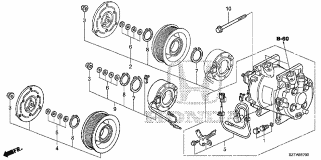 A/C Compressor for 2016 Honda CR-Z #0