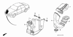 17212PN3000 - Electrical/Exhaust/Heater/Fuel: RUBBER, AIR CLEANER MOUNTING for Acura Image