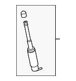 99762816301 - Electrical: Washer Nozzle for Porsche: 718 Boxster, 718 Cayman, 718 Spyder, 911, Boxster, Cayman Image