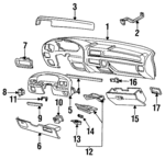 F2TZ15044F48A - : f2tz15044f48a 1992 1993 1994 1995 1996 1997 Panel Brace for Ford: Bronco, F-150, F-250, F-250 HD, F-350, F-Super Duty Image