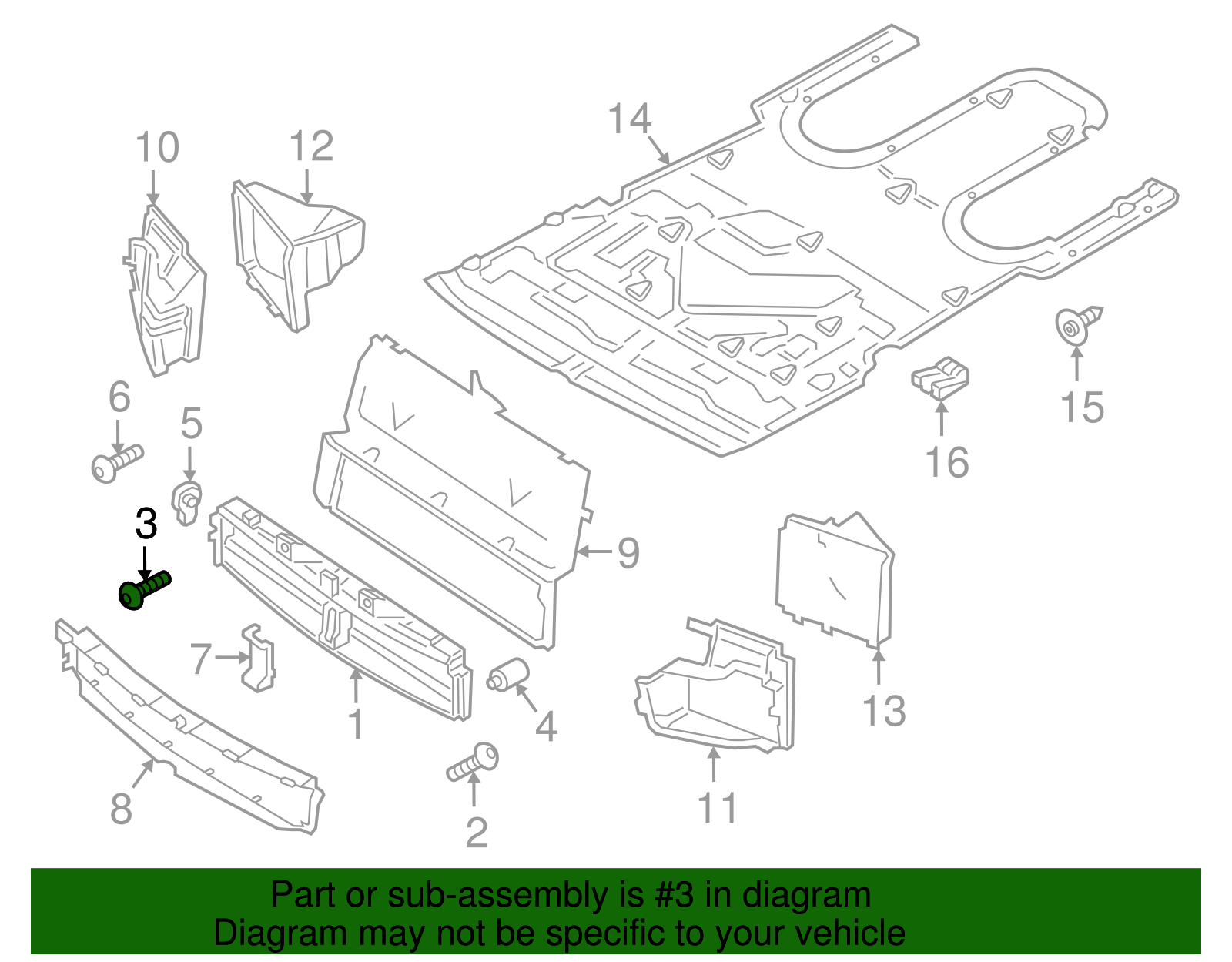 Adjust Motor Screw - Porsche (N-105-263-02)