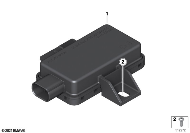 51162755697 - Audio, Navigation, Information Systems: Screw for Thermoplastic Plastics - M5X20mm znfe sw for BMW-Motorrad Image