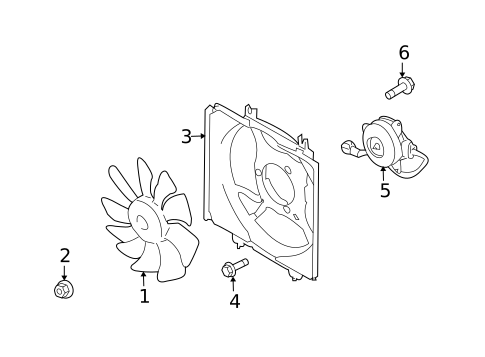 Condenser Fan for 2011 Subaru Legacy #0
