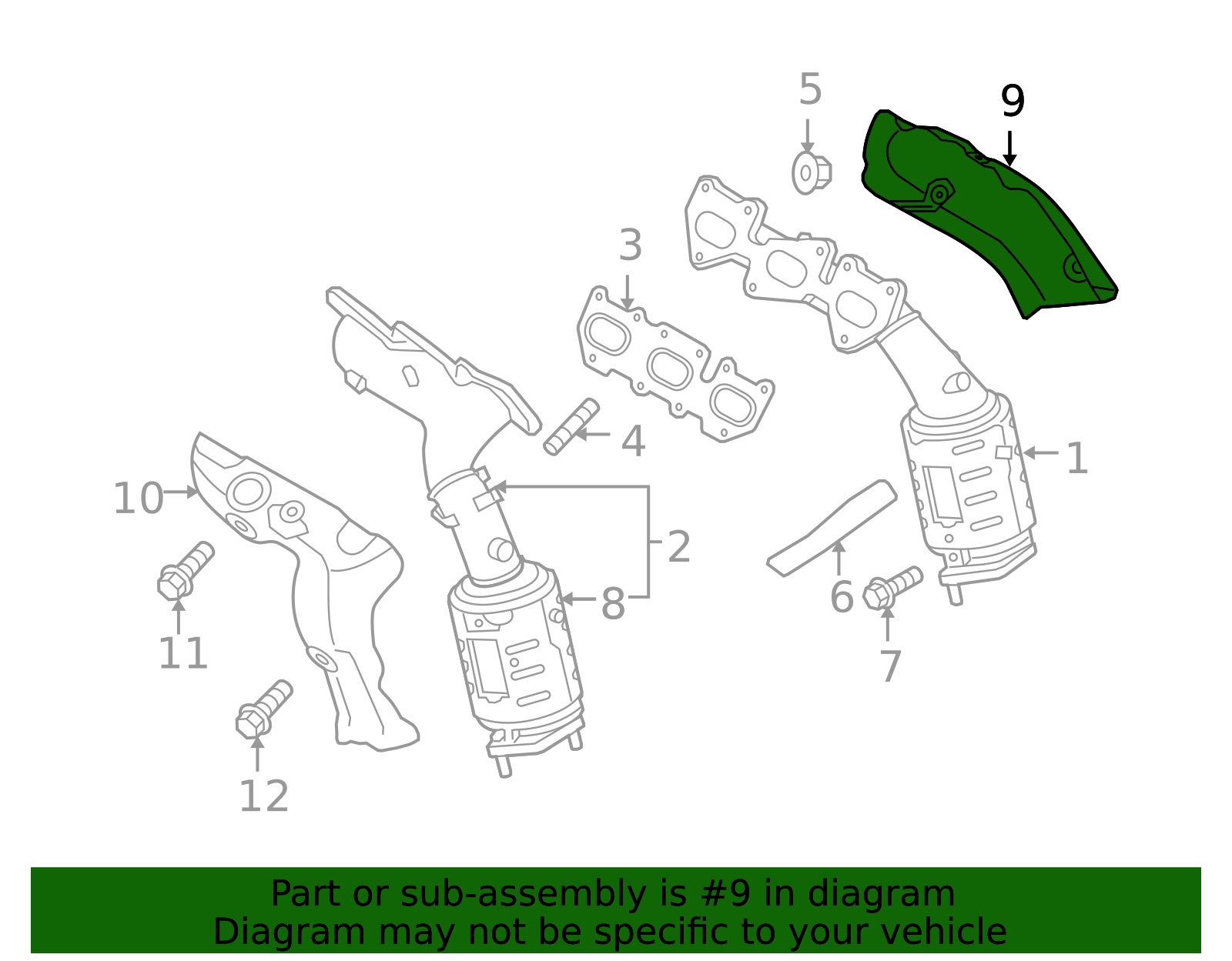 28525-3C660 - Hyundai Heat Shield 2009-2016 Hyundai | Performance Auto ...
