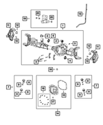 68388729AB - Front Axle; Dana 186 MM; Differential and Drive Line: Axle Housing for Mopar Image