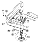 52019565 - Wheels, Covers and Jacks: Spare Tire Winch Extension for Dodge: Dakota Image