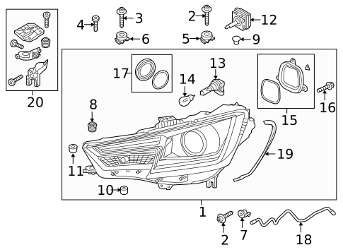 Bulbs - Chassis for 2017 Audi A4 allroad #0