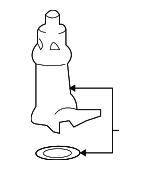 2142311 - Emission Control: ACDelcoâ„¢ Vapor Canister Purge Solenoid for Chevrolet: Malibu | Pontiac: G6 | Saturn: Astra, Aura Image