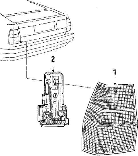Tail Lamps for 1985 Audi Coupe #0