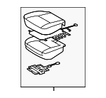 710013AP00A3 - Body: Cushion Assembly for Lexus: GS450h, GS460 Image