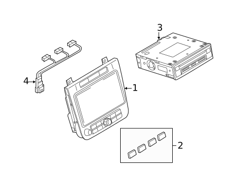 Navigation System Components for 2012 Volkswagen Touareg #0