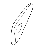 61318372075 - Body: Button Gasket for BMW: 525i, 528i, 540i Image