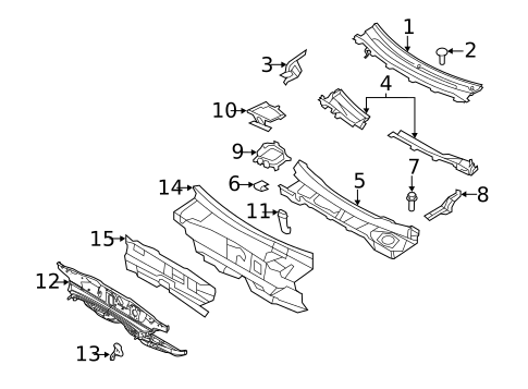 Cowl for 2009 Ford Flex #0