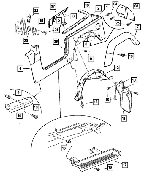 Aperture Panel for 2004 Jeep Wrangler #0