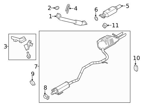 Exhaust Components for 2010 Ford Fusion #0