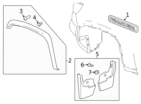Exterior Trim - Fender for 2016 GMC Canyon #0