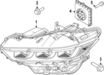 PR3Z13008J - : 2024 Ford Mustang - Headlamp Assembly for Ford: Mustang Image