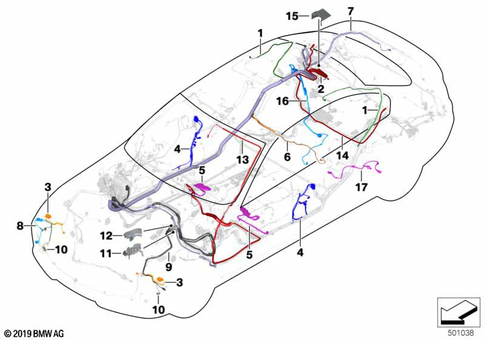 Main Wiring Harness for 2014 BMW 328dX #1