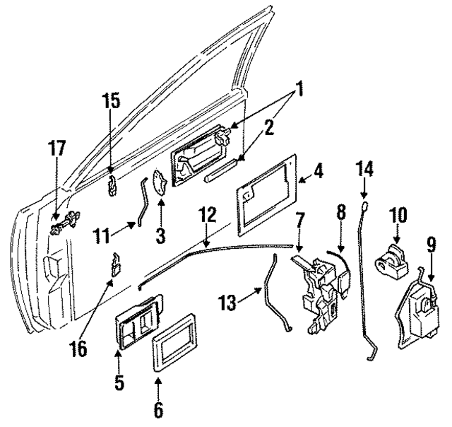 8061004E10 - : Handle, Outside Holder for Nissan Image