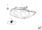 63127164925 - Lighting: Bi-Xenon Headlight, Left for BMW Image