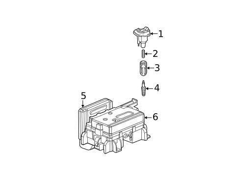 Ignition Coil for 2008 Chevrolet Trailblazer #0
