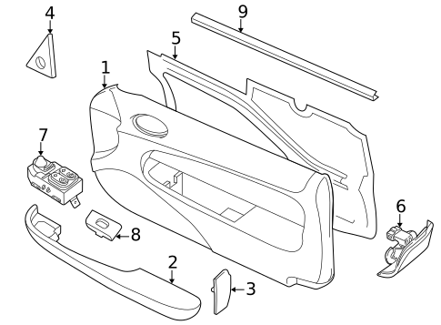 Interior Trim - Door for 2005 Jaguar XKR #0