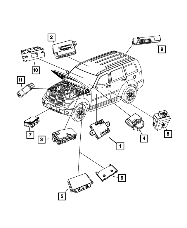 68140641AF - : Tire Pressure Monitoring System Receiver for Mopar Image