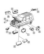 68140641AF - : Tire Pressure Monitoring System Receiver for Dodge: Nitro | Jeep: Wrangler Image
