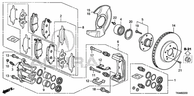 Front Brake for 2012 Acura TL #0