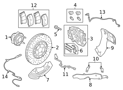 Brake Components for 2020 Jaguar F-Type #1