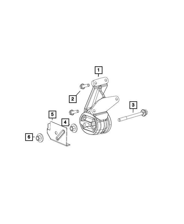 6101688 - Engine: Hex Lock Nut for Mopar Image