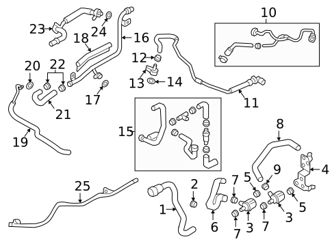 Hoses & Lines for 2017 Audi A4 allroad #0