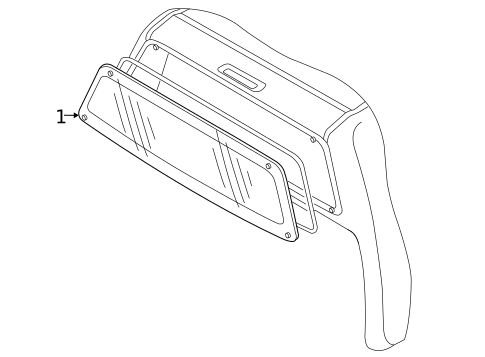 Glass & Hardware - Back for 2022 Nissan Frontier #0