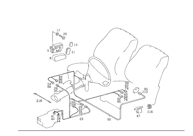 38202710 - Electrical System: Switch for Mercedes-Benz: 300SE, 300SEL, 380SE, 560SEC, 560SEL Image image