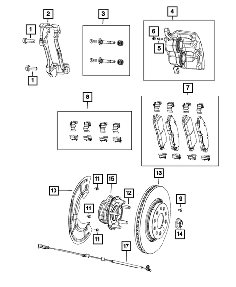 Front Brakes for 2020 Jeep Gladiator #0