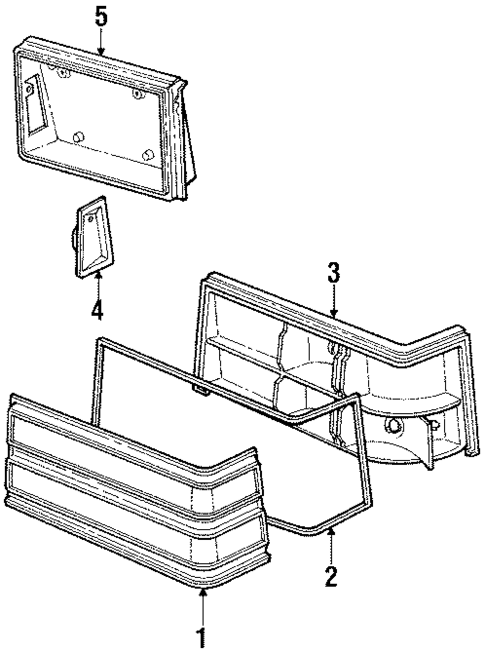 Rear Lamps for 1985 Mercury Marquis #0
