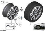 36105A177E7 - Wheels: Disc Wheel Light Alloy Gunmetal Gray for BMW Image