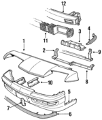 22533216 - Body: Header Panel Brace for Buick: Skyhawk Image