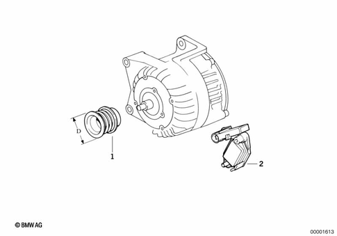 Alternator, Individual Parts for 1995 BMW 318is #0