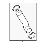 4N0145709AA - : Inter-Cooler Hose for Audi: A8 Quattro Image