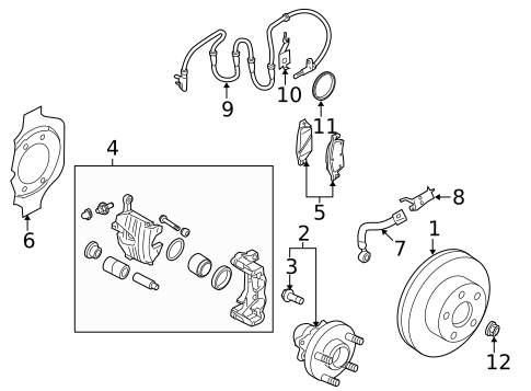 Front Brakes for 2012 INFINITI M56 #12