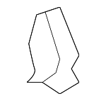 8D0867549C - Body: Headliner Clip for Audi: A4, A4 Quattro, A5 Quattro, A6, A6 Quattro, A7 Quattro, RS4, RS5, RS7, S4, S5, S6, S7 Image