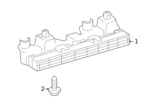 High Mounted Stop Lamp for 2010 Toyota Matrix #0