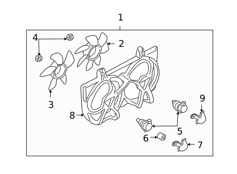 Cooling Fan for 2000 Nissan Sentra #0