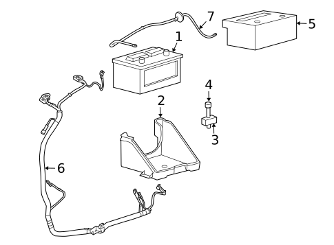Battery & Related Components for 2008 Lincoln Mark LT #0