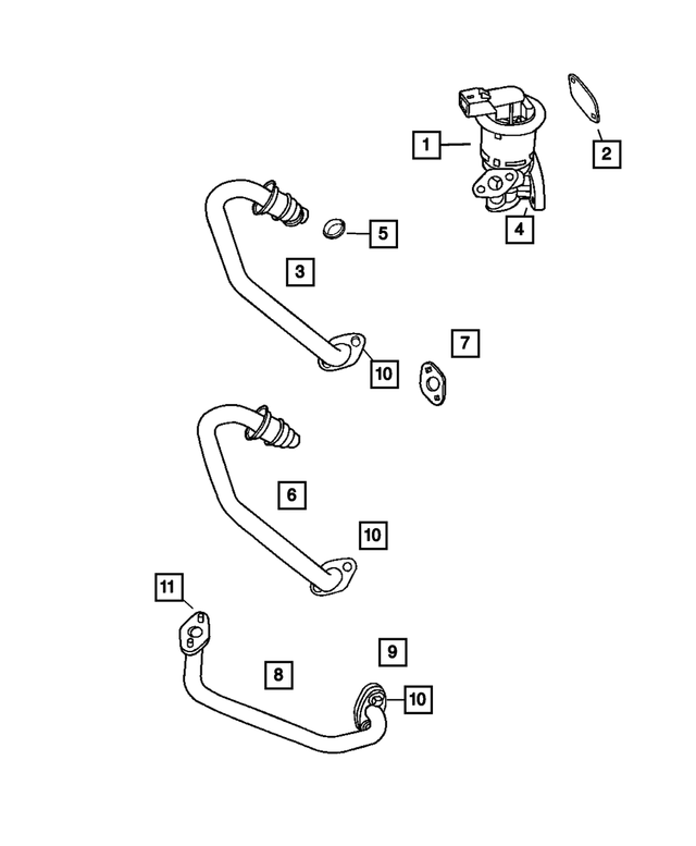4593563AA - : Egr Valve for Mopar Image