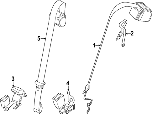 Seat Belt for 2024 BMW i4 #1