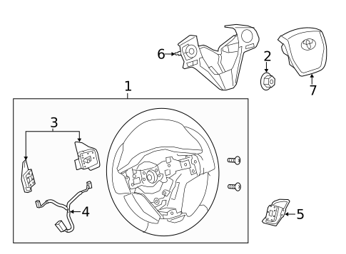 Steering Wheel & Trim for 2018 Toyota Corolla #0