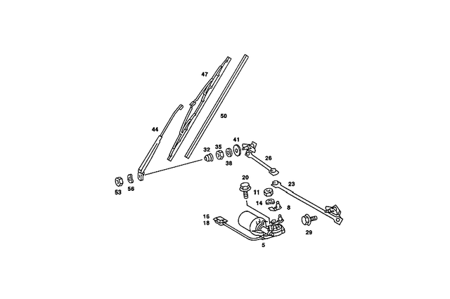 2018201545 - : Wiper Blade for Mercedes-Benz: 220D, 230, 240D, 280, 280C, 280CE Image